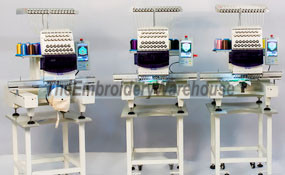 ID#0875 - ButterFly Tri-1503B/T Commercial Embroidery Machine.  Year 2016 Heads: 3 Needles: 15 - www.TheEmbroideryWarehouse.com