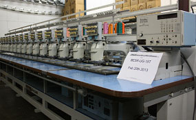 ID#0958 - Barudan BESR-UG-15T Commercial Embroidery Machine.  Year 1990 : 15 : 7 - www.TheEmbroideryWarehouse.com