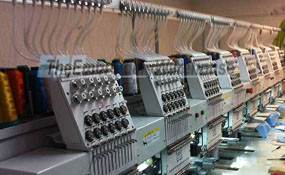 ID# 1003 2015 (New) ButterFly B-1208B/T  Multi-head commercial embroidery machine http://www.TheEmbroideryWarehouse.com