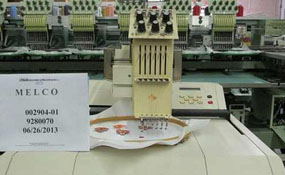 ID#1045 - Melco EMC 6MTL Commercial Embroidery Machine.  Year 1995 : 1 : 6 - www.TheEmbroideryWarehouse.com