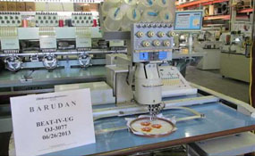 ID#1057 - Barudan BEAT IV-UG Commercial Embroidery Machine.  Year 1995 : 1 : 7 - www.TheEmbroideryWarehouse.com