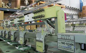 ID#1074 - Tajima TME-SC606 Commercial Embroidery Machine.  Year 1990 : 6 : 6 - www.TheEmbroideryWarehouse.com