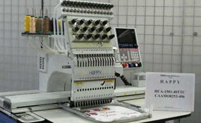 ID#1091 - Happy HGA-1501-44TTC Commercial Embroidery Machine.  Year 2004 : 1 : 15 - www.TheEmbroideryWarehouse.com