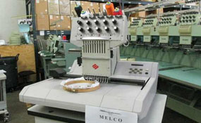 ID#1098 - Melco EMC10T Commercial Embroidery Machine.  Year 1997 : 1 : 10 - www.TheEmbroideryWarehouse.com