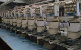 ID#1103 - Barudan BENSME-YS-15T Commercial Embroidery Machine.  Year 1993 : 15 : 7 - www.TheEmbroideryWarehouse.com