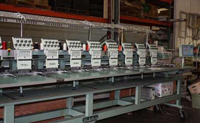 ID#1107 - Tajima TME-DC912 Commercial Embroidery Machine.  Year 1996 : 12 : 9 - www.TheEmbroideryWarehouse.com