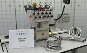 ID#1108 - Melco EMT10T Commercial Embroidery Machine.  Year 2000 : 1 : 10 - www.TheEmbroideryWarehouse.com