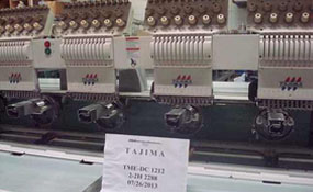 ID#1120 - Tajima TME-DC1212 Commercial Embroidery Machine.  Year 1997 : 12 : 12 - www.TheEmbroideryWarehouse.com