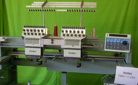 ID#1122 - Tajima TMFX-C1202 Commercial Embroidery Machine.  Year 1997 : 2 : 12 - www.TheEmbroideryWarehouse.com