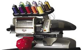 ID#1128 - Melco Amaya Commercial Embroidery Machine.  Year 2004 : 1 : 15 - www.TheEmbroideryWarehouse.com