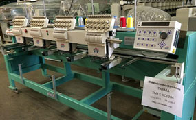 ID#1132 - Tajima TMFX-C1204 Commercial Embroidery Machine.  Year 1997 : 4 : 12 - www.TheEmbroideryWarehouse.com