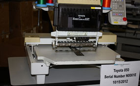 ID#1134 - Toyota 850 Commercial Embroidery Machine.  Year 1997 : 1 : 12 - www.TheEmbroideryWarehouse.com