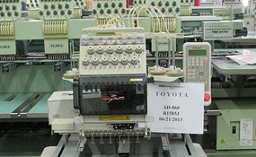 ID#1135 - Toyota 860 Commercial Embroidery Machine.  Year 1997 : 1 : 12 - www.TheEmbroideryWarehouse.com