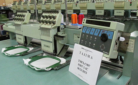 ID#1144 - Tajima TMFX-C902 Commercial Embroidery Machine.  Year 1994 : 2 : 9 - www.TheEmbroideryWarehouse.com