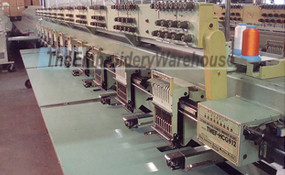 ID#1159 - Tajima TMEF-HCG912 Commercial Embroidery Machine.  Year 1992 : 12 : 9 - www.TheEmbroideryWarehouse.com
