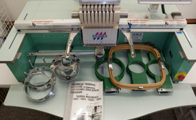 ID#1210 - Tajima TMEX-C901CT Commercial Embroidery Machine.  Year 1996 : 1 : 9 - www.TheEmbroideryWarehouse.com