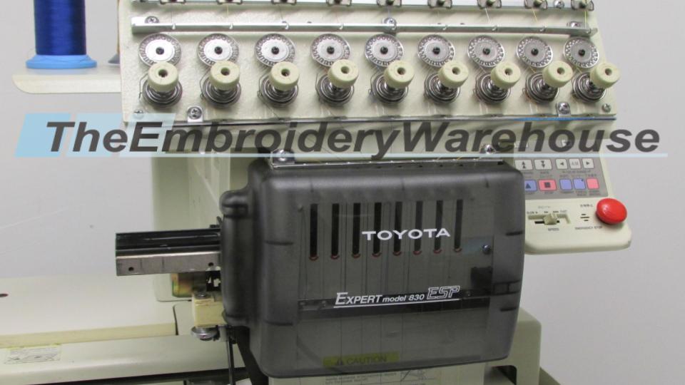 ID#1239 - Toyota 830 Commercial Embroidery Machine.  Year 1997 : 1 : 9 - www.TheEmbroideryWarehouse.com