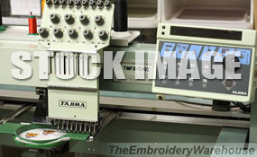 ID# 1240 1994 Tajima TMFX-C904  Multi-head commercial embroidery machine http://www.TheEmbroideryWarehouse.com