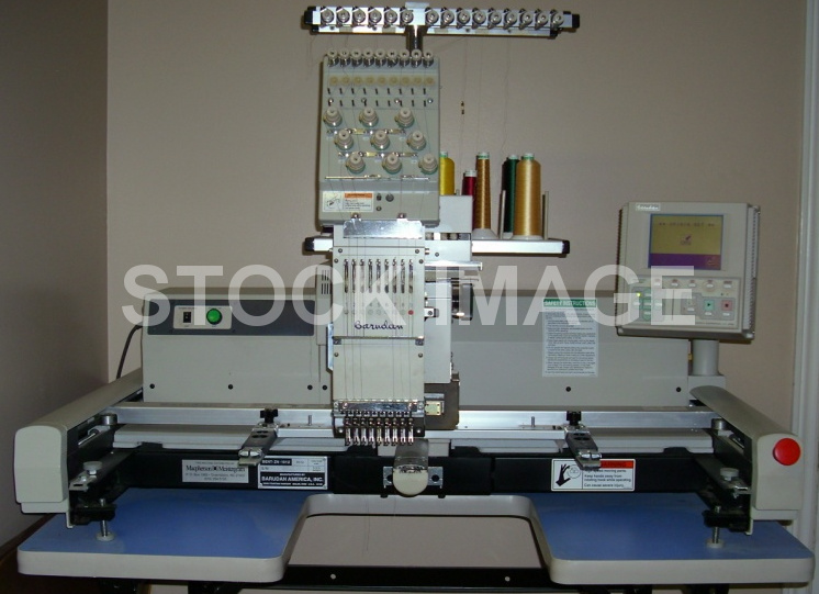 ID#1244 - Barudan TANTO BENT-ZN-101 Commercial Embroidery Machine.  Year  : 1 : 9 - www.TheEmbroideryWarehouse.com