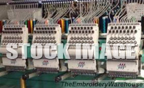 ID# 1286 2005 Tajima TFMX-II-C1506  Multi-head commercial embroidery machine http://www.TheEmbroideryWarehouse.com