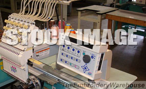 ID#1289 - Tajima TMEX-C1501 Commercial Embroidery Machine.  Year 1998 : 1 : 15 - www.TheEmbroideryWarehouse.com