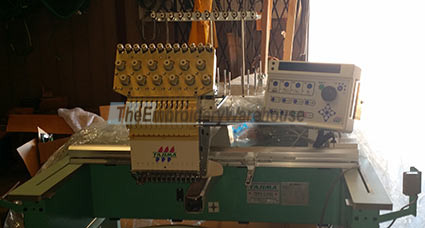 ID#1301 - Tajima TMEX-C1201 Commercial Embroidery Machine.  Year 1997 : 1 : 12 - www.TheEmbroideryWarehouse.com