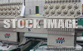 ID#1302 - Tajima TMFX-II-C1202 Commercial Embroidery Machine.  Year 1997 : 2 : 12 - www.TheEmbroideryWarehouse.com