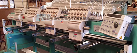 ID#1365 - Tajima TMFXII C1204 Commercial Embroidery Machine.  Year 1998 : 4 : 12 - www.TheEmbroideryWarehouse.com