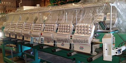 ID#1366 - Tajima TMFXV-C1508 Commercial Embroidery Machine.  Year 2001 : 8 : 15 - www.TheEmbroideryWarehouse.com