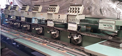 ID#1368 - Tajima TME DC906 Commercial Embroidery Machine.  Year 1995 Heads: 6 Needles: 9 - www.TheEmbroideryWarehouse.com