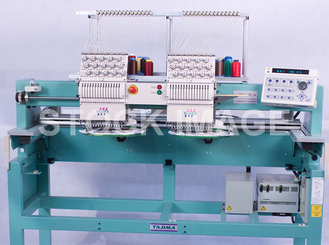 ID#1370 - Tajima TMFXII-C1502 Commercial Embroidery Machine.  Year   : 2 : 15 - www.TheEmbroideryWarehouse.com