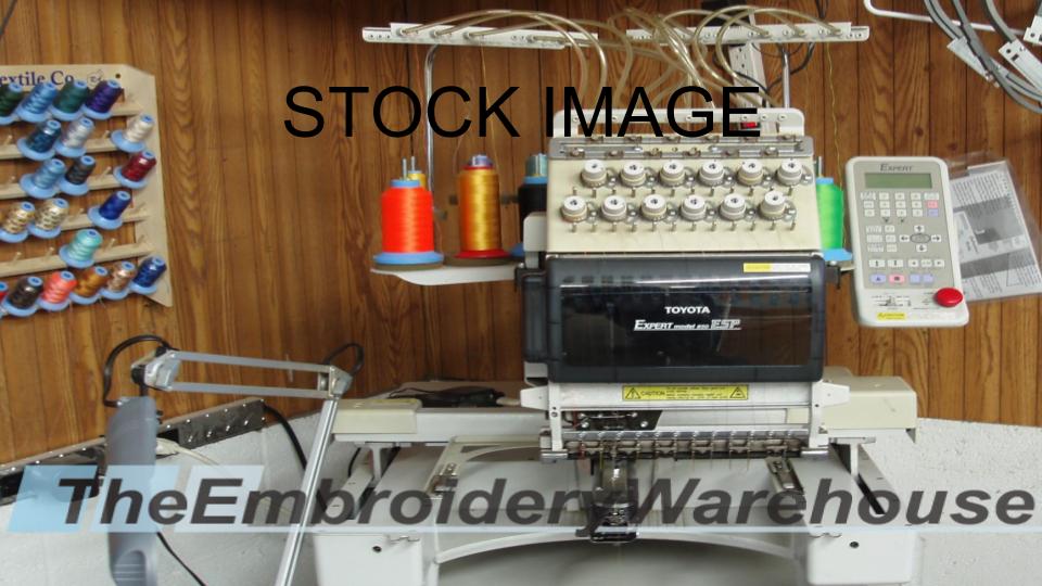 ID#1403 - Toyota 850 Commercial Embroidery Machine.  Year 1997 : 1 : 12 - www.TheEmbroideryWarehouse.com