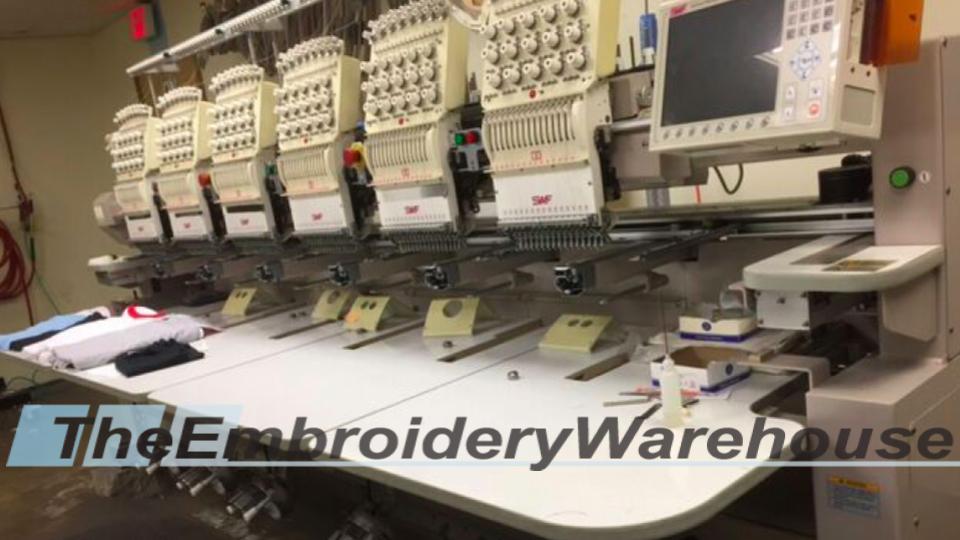 ID#1405 - SWF B-UH1506C Commercial Embroidery Machine.  Year 2003 : 6 : 15 - www.TheEmbroideryWarehouse.com