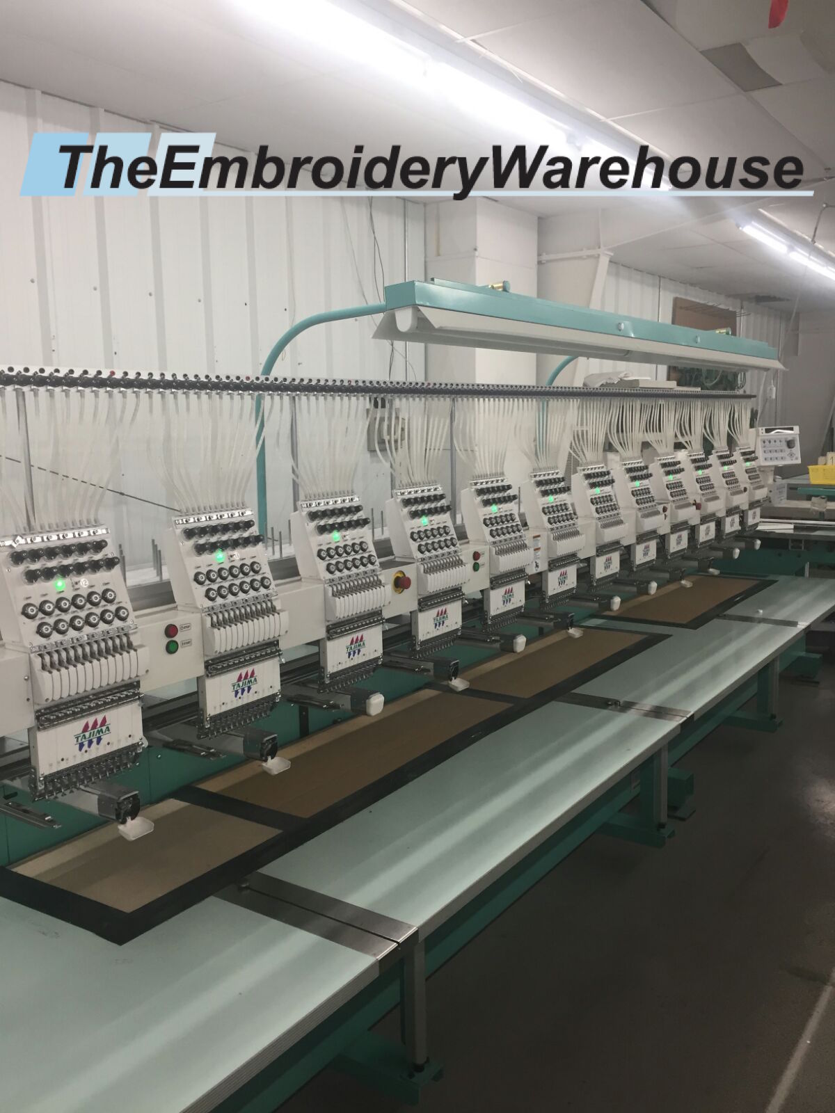 ID#1409 - Tajima TEHX-1212 Commercial Embroidery Machine.  Year 2006 : 12 : 12 - www.TheEmbroideryWarehouse.com