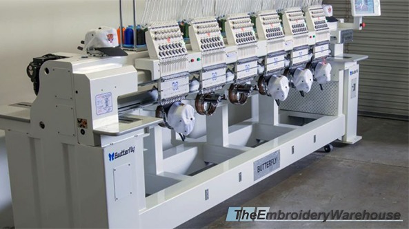 ID#1418 - ButterFly B 1506 B/T Commercial Embroidery Machine.  Year (New) : 6 : 15 - www.TheEmbroideryWarehouse.com