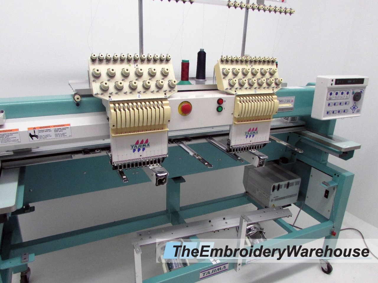 ID#1433 - Tajima TMFX C1202 Commercial Embroidery Machine.  Year 1996 : 2 : 12 - www.TheEmbroideryWarehouse.com