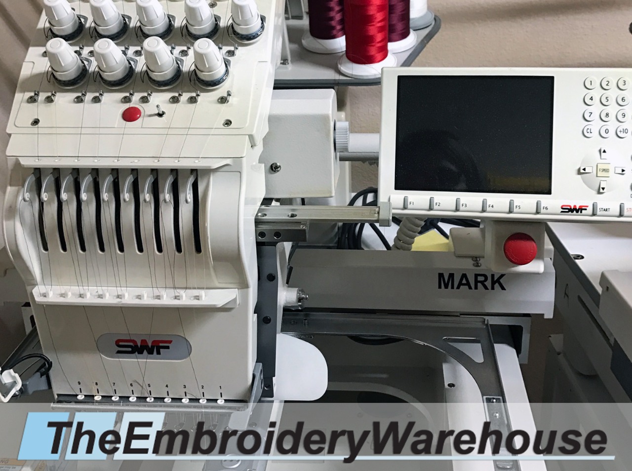 ID#1435 - SWF /E T901E Commercial Embroidery Machine.  Year 2006 : 1 : 9 - www.TheEmbroideryWarehouse.com