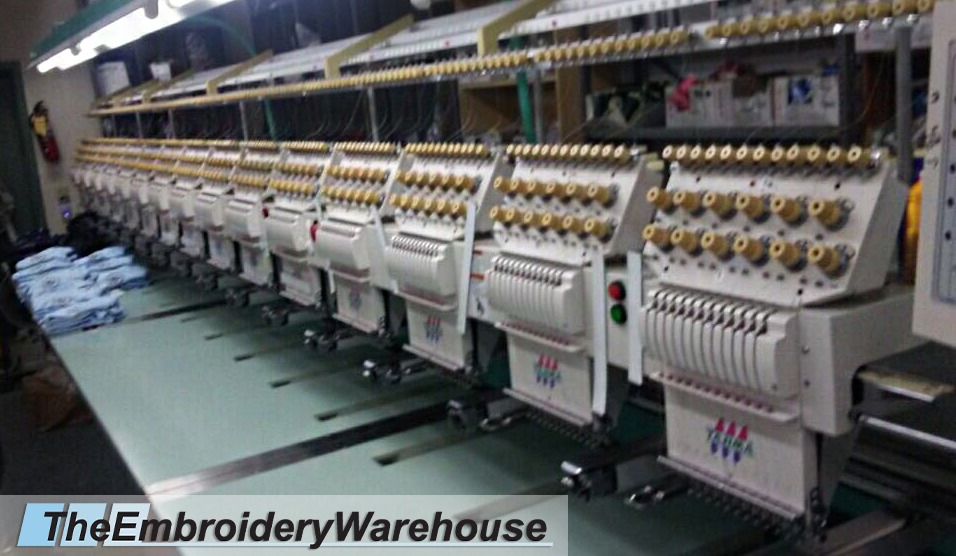 ID#1441 - Tajima TME DC1215 Commercial Embroidery Machine.  Year 2000 : 15 : 12 - www.TheEmbroideryWarehouse.com