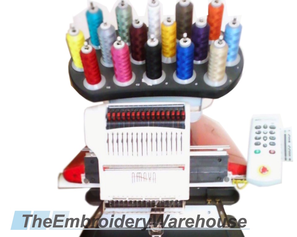 ID#1444 - Melco Amaya Commercial Embroidery Machine.  Year 2002 : 1 : 16 - www.TheEmbroideryWarehouse.com