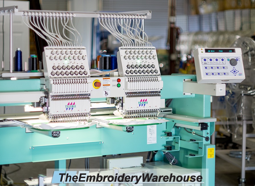 ID#1448 - Tajima TFHX-C1502 Commercial Embroidery Machine.  Year 2004 : 2 : 15 - www.TheEmbroideryWarehouse.com