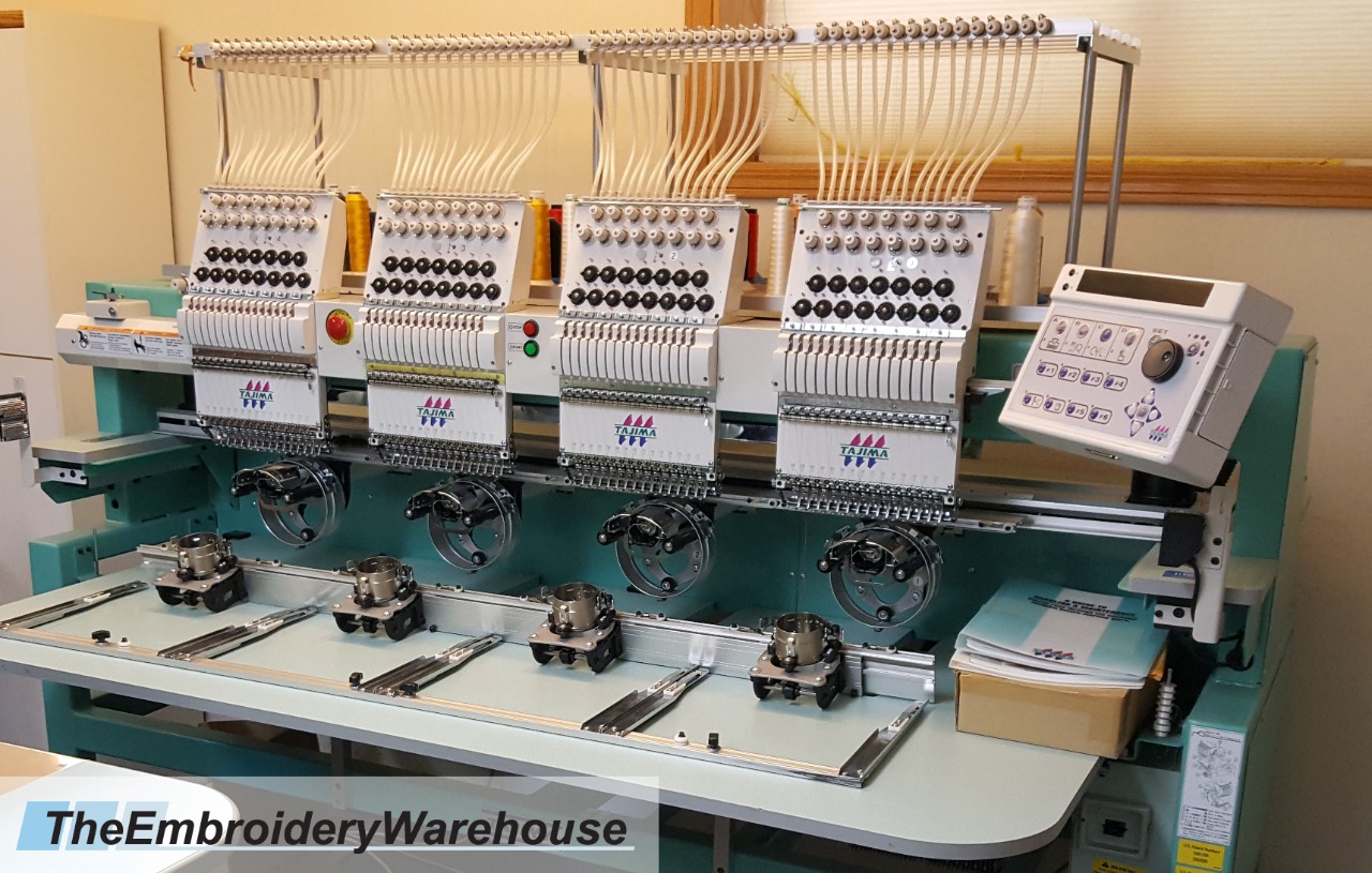 ID#1450 - Tajima TFHX-IIC1504 Commercial Embroidery Machine.  Year 2001 : 4 : 15 - www.TheEmbroideryWarehouse.com