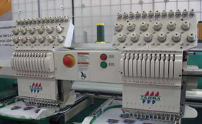 ID#3002 - Tajima TMFXII C1202 Commercial Embroidery Machine.  Year 1997 : 2 : 12 - www.TheEmbroideryWarehouse.com