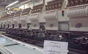 ID#3004 - Tajima TME DC1212 Commercial Embroidery Machine.  Year 1996 : 12 : 12 - www.TheEmbroideryWarehouse.com