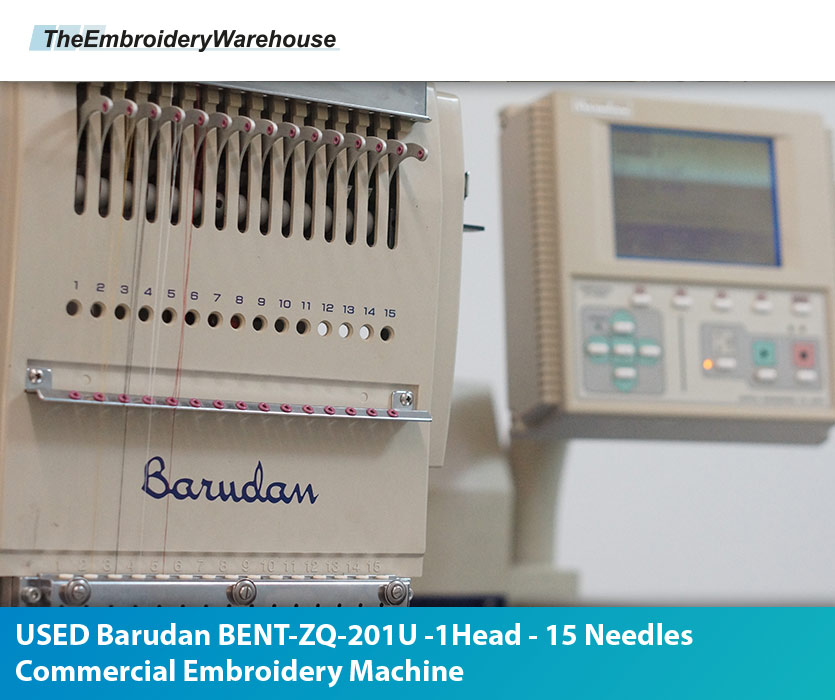 Barudan BENT-ZQ-201U - Single Head - 15 Needles - Commercial