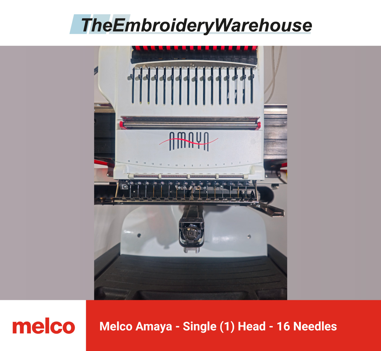 Melco EMT16 Single Head 10 Needles Commercial Embroidery Machine