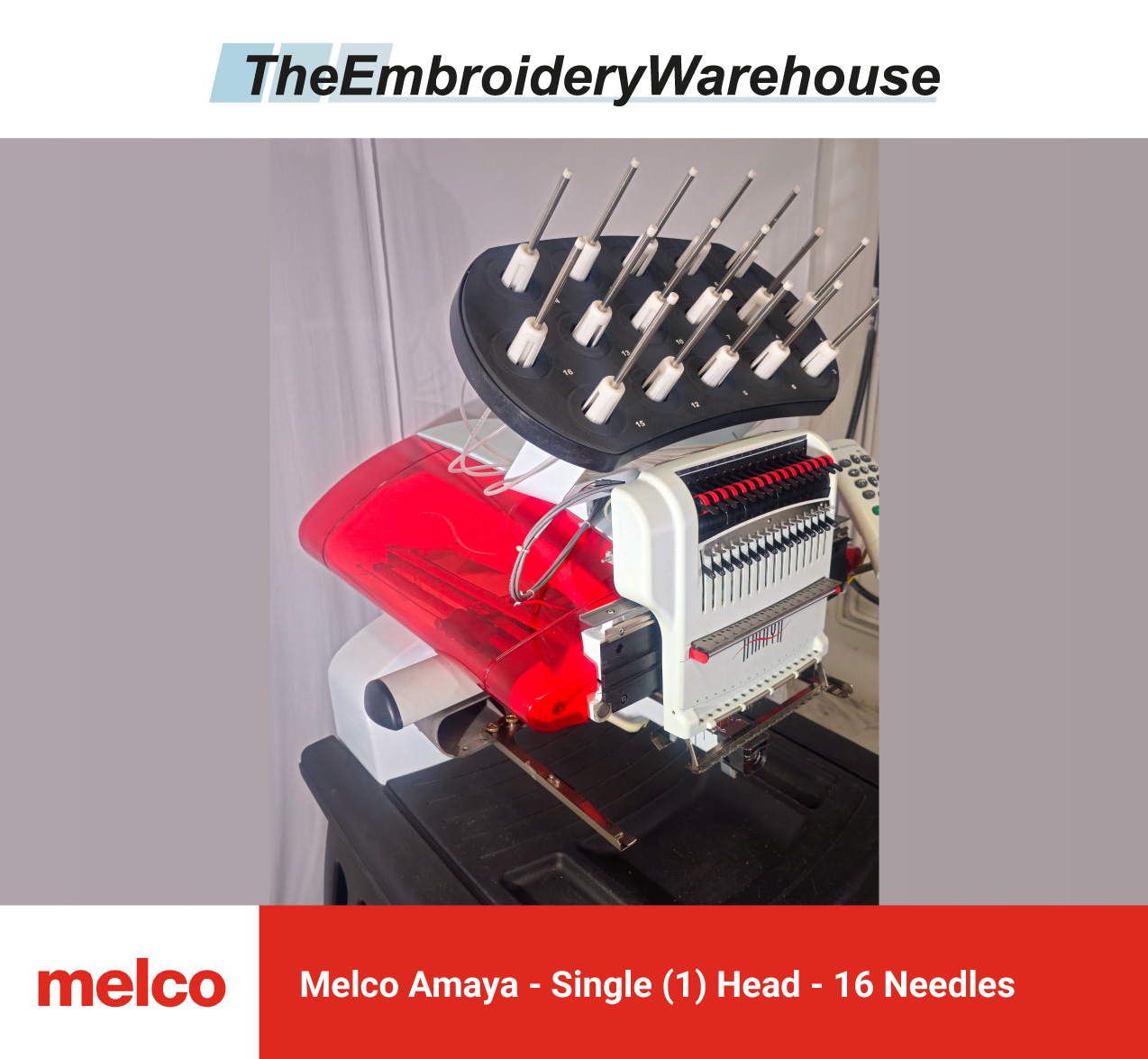 Melco EMT16 Single Head 10 Needles Commercial Embroidery Machine