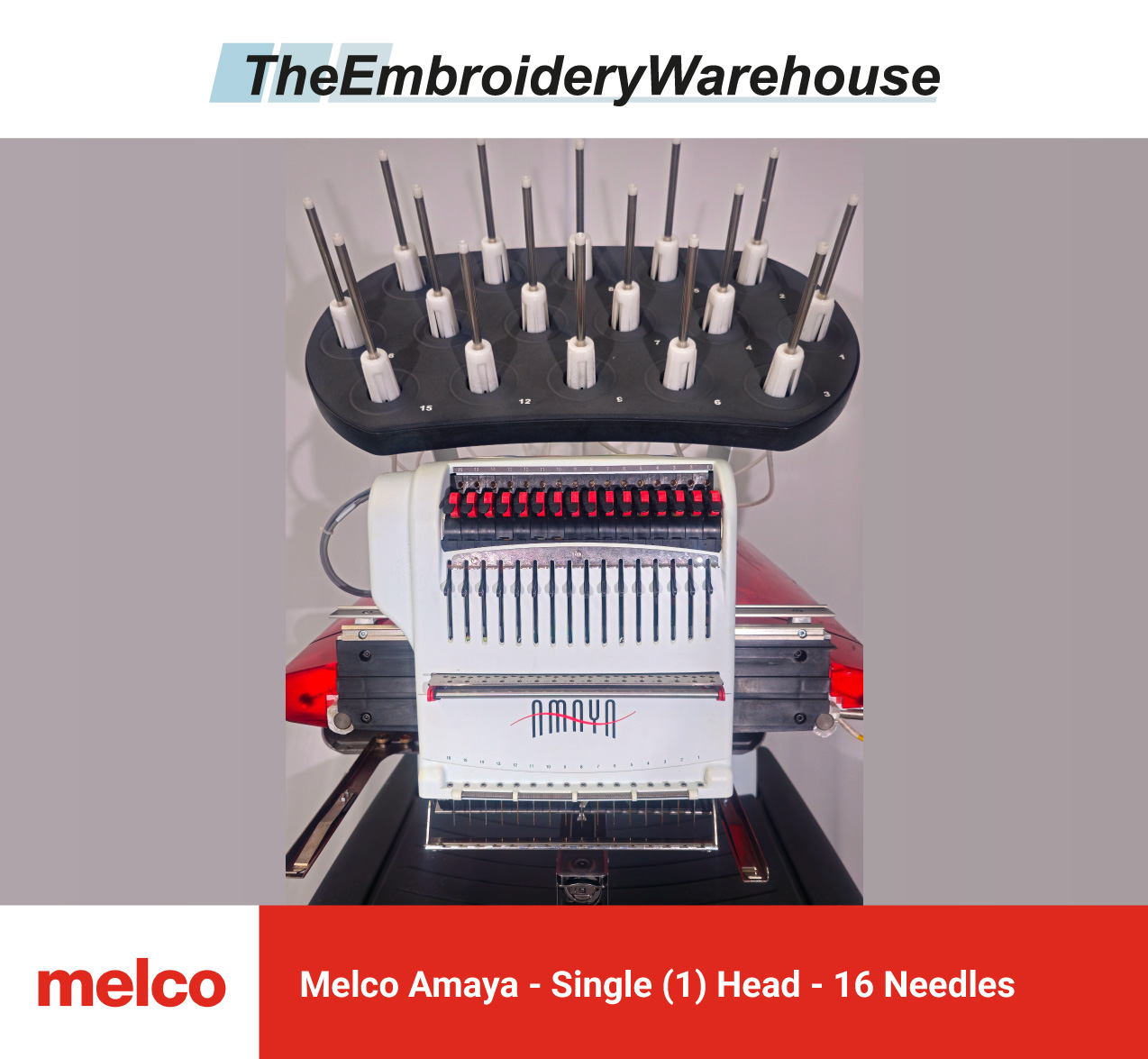 Melco EMT16 Single Head 10 Needles Commercial Embroidery Machine