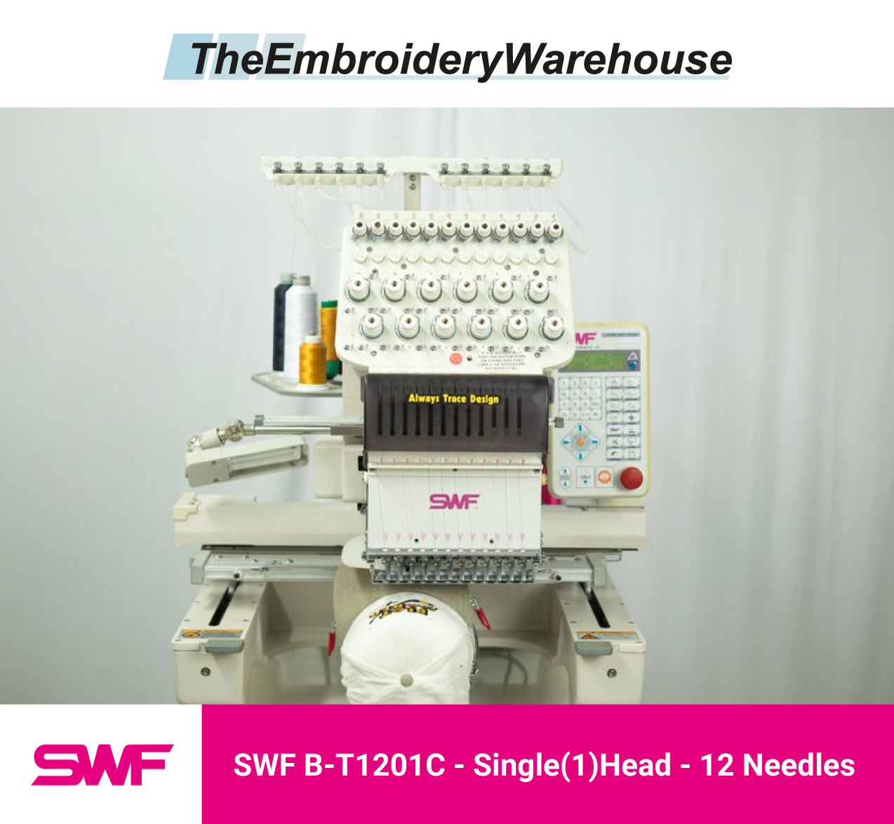 SWF B-T1201C - 12 Needles - 1 Head - Commercial Embroidery Machine