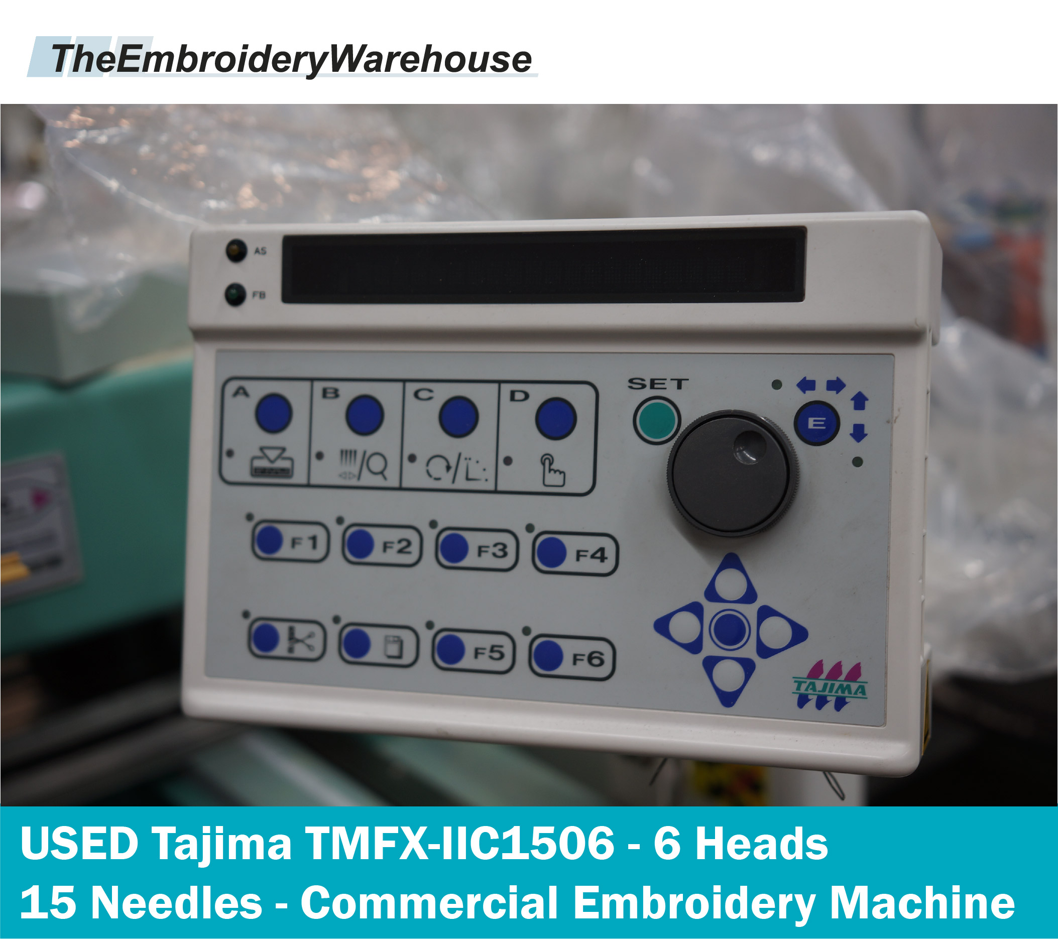 USED Tajima TMFXIIC1506 15 Needles 6 Heads