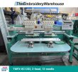 Tajima TMFX-IIC1202, 2-head, 12-needle, commercial embroidery machine